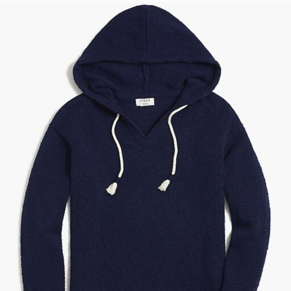 J. Crew Teddie Beach Hoodie Navy Blue M - Picture 10 of 10